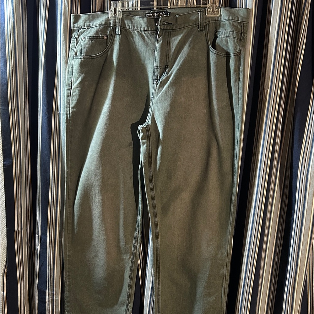 Men's Green/Grey Pants 44/32